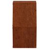 vidaXL Sieniniai loveliai, 2vnt., rūdžių, 30x10x25cm, Corten plienas