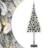 vidaXL Kalėdų eglutė su 300 LED s stovu Balta 180 cm PE ir Plienas