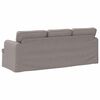 vidaXL Sofa Taupe 201 x 80 x 85 cm audinys