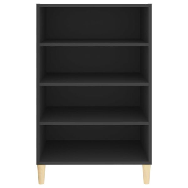 vidaXL Šoninė spintelė, pilkos spalvos, 57x35x90cm, apdirbta mediena