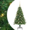 vidaXL Dirbtinė Kalėdų eglutė Žalia 120 cm PVC ir Plienas ir Plastikas