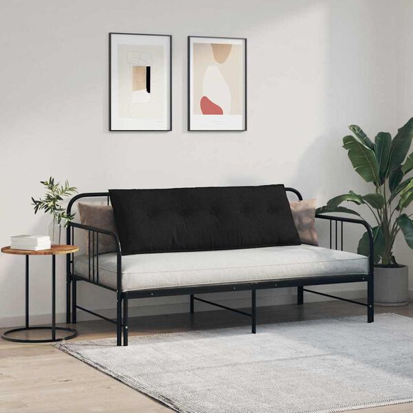 vidaXL Apsaugos Pagalvė Juoda 140 x 19 x 50 cm audinys