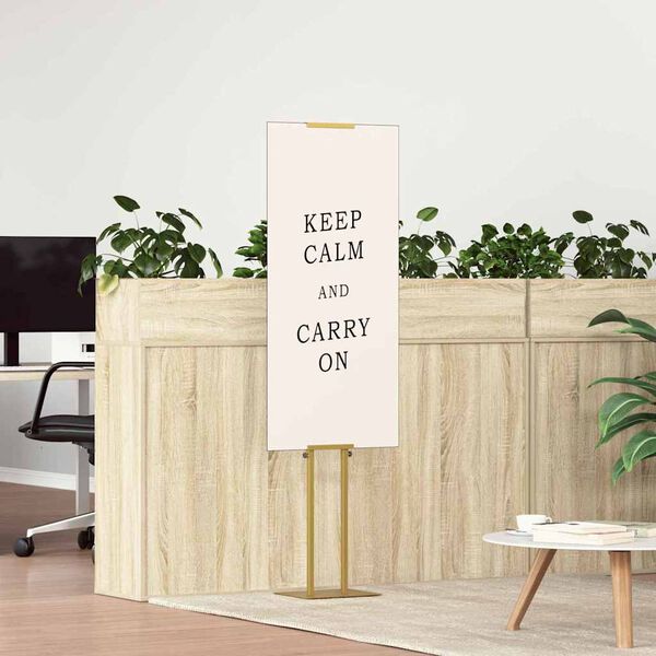 vidaXL Prekybos parodos stendai 2 pcs Auksinė 30 x 23,5 x 210 cm