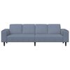 vidaXL Sofa su pagalve Mėlyna 250 x 77 x 76 cm Kordūrinis audinys
