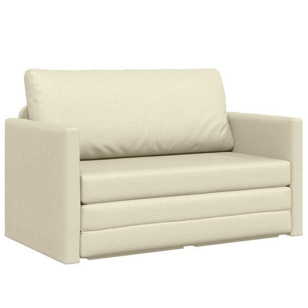 vidaXL Sofa lova Kreminė 124 x 71 x 78 cm Aksomas