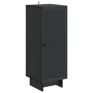 vidaXL Kabalas Juoda 33 x 34,5 x 90 cm Apdirbta mediena
