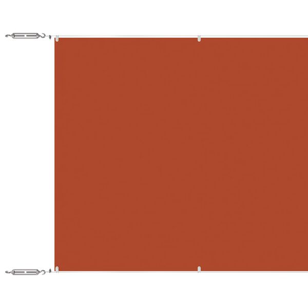 vidaXL Vertikali markizė, terakota, 180x1200cm, oksfordo audinys