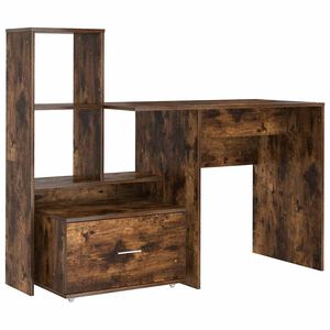 vidaXL Stalas Rūkyta ąžuolas Apdirbta mediena 131,5 x 50 x 106,5 cm