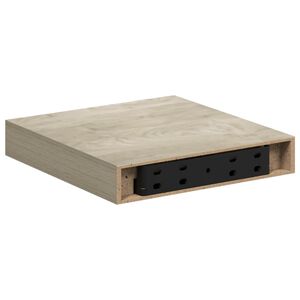 vidaXL Pakabinama sieninė lentyna, ąžuolo spalvos, 23x23,5x3,8cm, MDF