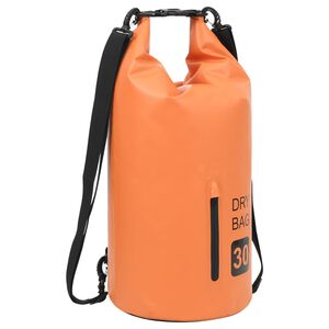 vidaXL Vandeniui atsparus krep&scaron;ys su užtrauktuku, oranžinis, PVC, 30l