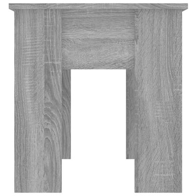 vidaXL Kavos staliukas, pilkas ąžuolo, 101x49x52cm, apdirbta mediena