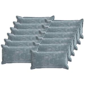 vidaXL Pagalvėlės užvalkalas 12 pcs HOUTEN &Scaron;viesiai mėlyna 40 x 80 cm