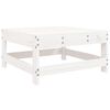 vidaXL Sodo poilsio baldų komplektas, 4 dalių, baltas, pušies masyvas