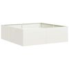 vidaXL Lovelis, baltos spalvos, 100x100x30cm, plienas