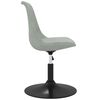 vidaXL Pasukamos valgomojo kėdės, 6vnt., &scaron;viesiai pilkos, aksomas