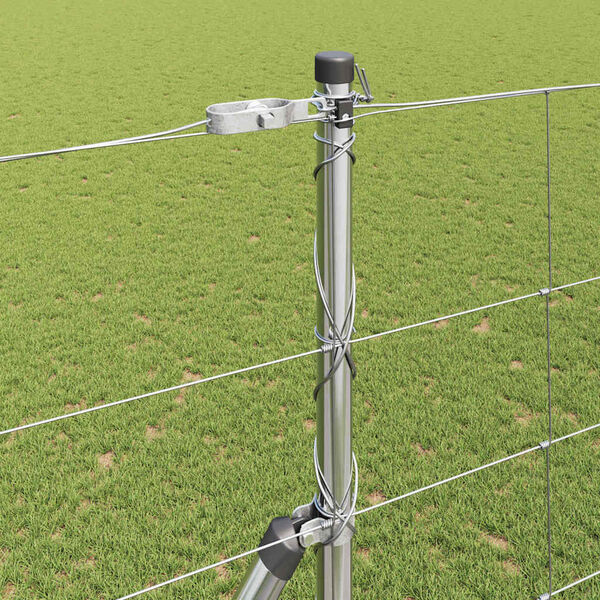 vidaXL Tvorelės stulpas Cinkuotas 25 x 1,6 m Plienas