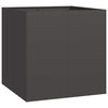 vidaXL Lovelis, juodos spalvos, 80x80x80cm, plienas