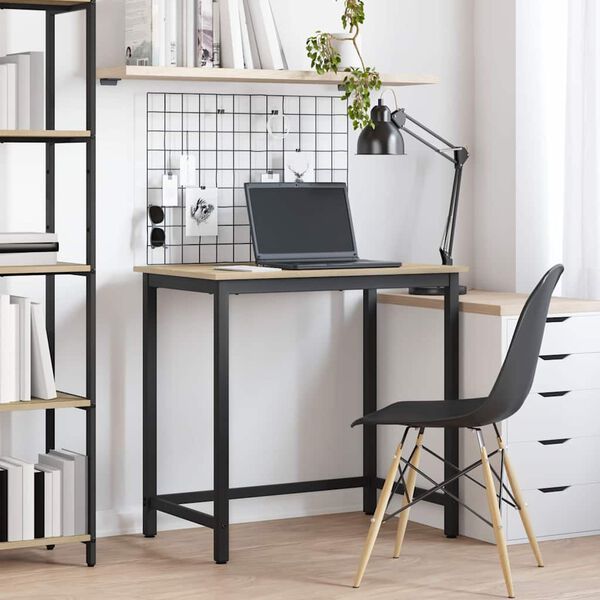 vidaXL staliuku Sonoma ąžuolas 100 x 50 x 76,5 cm