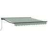 vidaXL Markizės rėmas Žalia ir balta 300 x 250 cm