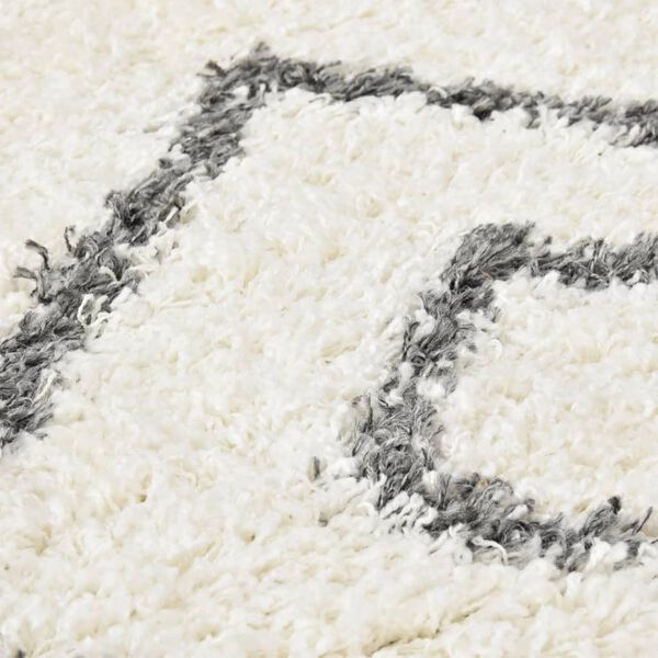 vidaXL Kilimas Berber, rud. ir pilk. sp., 80x150cm, PP, Shaggy tipo