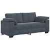 vidaXL Dvivietė sofa, tamsiai pilka, 180x77x82 cm, aksomas