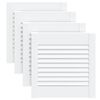 vidaXL Spintelės durelės, 4vnt., baltos, 39,5x39,4cm, pu&scaron;is
