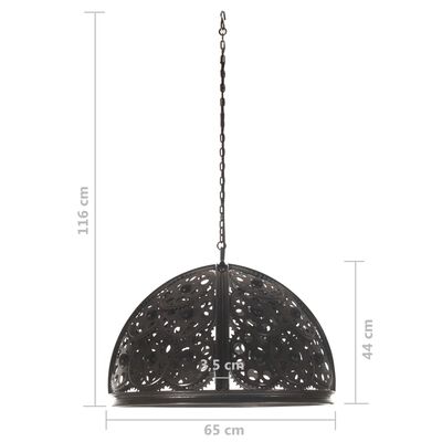 vidaXL Lubinis šviestuvas, 65cm, E27, grandinių žvaigždžių dizaino