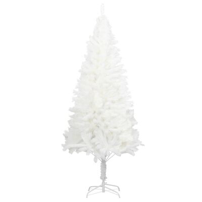 vidaXL Dirbtinė Kalėdų eglutė, balta, 240cm, su tikroviškais spygliais