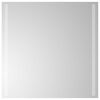 vidaXL LED vonios veidrodis Skaidrus 60 x 60 cm grūdintas stiklas