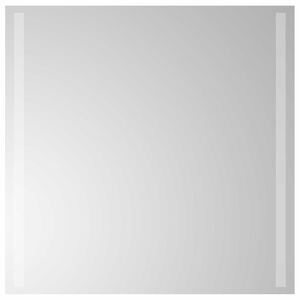 vidaXL LED vonios veidrodis Skaidrus 60 x 60 cm grūdintas stiklas