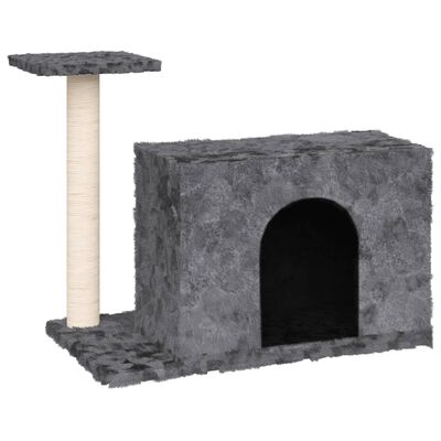 vidaXL Draskyklė katėms su stovu iš sizalio, tamsiai pilka, 51cm
