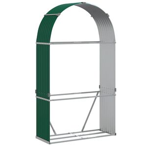 vidaXL Malkų stovas, žalias, 120x45x210cm, galvanizuotas plienas