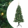 vidaXL Kampinis dirbtinis Kalėdų medis Žalia 150 cm PVC ir metalas