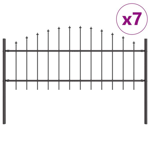 vidaXL Sodo tvora 7 pcs Pilka 170 x 140 cm