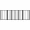 vidaXL &Scaron;unų vartai 4 vnt. Juoda 60 x 80 cm Galvanizuotas plienas