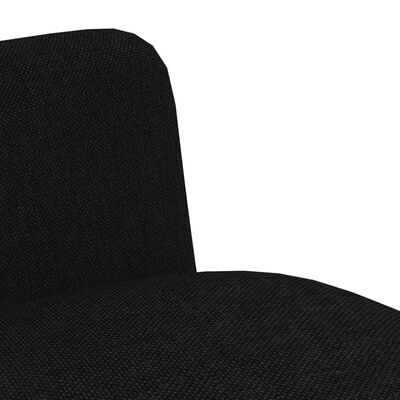 vidaXL Valgomojo kėdės, 4 vnt., juodos spalvos, audinys (2x282595)
