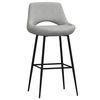 vidaXL Baro taburetė, &scaron;viesiai pilkos spalvos, aksomas