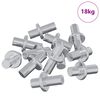 vidaXL Policis 4500 vnt. Sidabro 8,6 x 8,6 x 14,6 mm Plienas