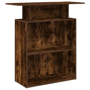 vidaXL Registratūra, dūminio ąžuolo, 100x40x104 cm, apdirbta mediena