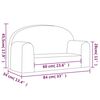 vidaXL Dvivietė vaiki&scaron;ka sofa, rožinės spalvos, mink&scaron;tas pliu&scaron;as