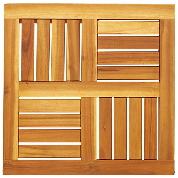 vidaXL Stalviršis, 50x50x2cm, akacijos medienos masyvas, kvadratinis