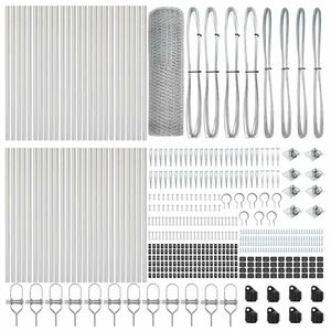 vidaXL Hexagonal Fence with Post 100 x 0,6 m Galvanizuotas plienas