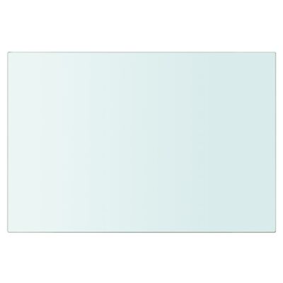 vidaXL Lentynos, 2vnt., skaidrios, 20x25cm, stiklo plokštė (243805x2)