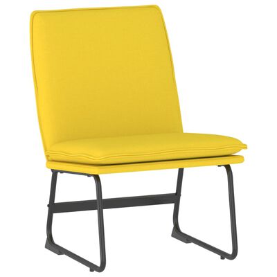 vidaXL Poilsio kėdė, šviesiai geltonos spalvos, 52x75x76cm, audinys