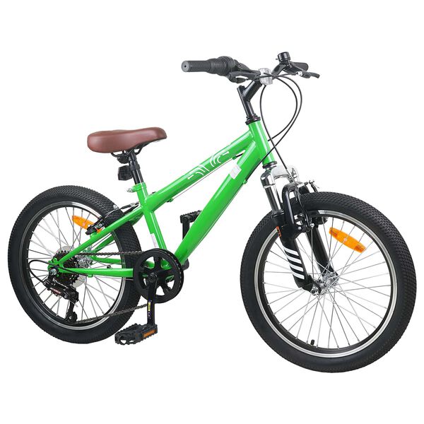 vidaXL Kids Mountain Bike 20 Colių 6-Speed 5-8 metų amžiaus Žalia