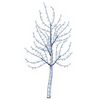vidaXL LED sieninė Kalėdų eglutė 150 cm 140 LED Mėlyna Plienas Juoda