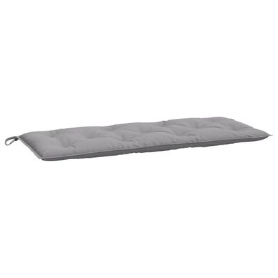 vidaXL Sodo suoliuko pagalvėlė, pilkos spalvos, 120x50x7cm, audinys
