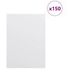 vidaXL Dekoratyvinės Panelės 150 pcs Balta 15 x 21 x 0.27 cm