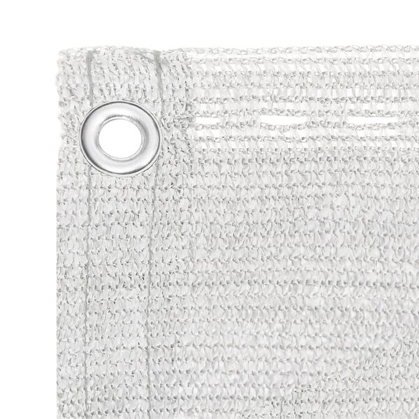 vidaXL Balkono pertvara, baltos spalvos, 120x400cm, HDPE