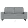 vidaXL Dvivietė sofa, &scaron;viesiai pilkos spalvos, 120cm, audinys